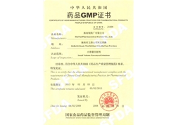 海南制药厂有限公司GMP证书